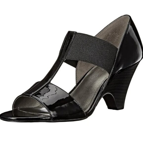 Bandolino Shoes - Bandolino Fillmore Women's 9.5 Wedge Sandals Open Toe 3" Heel Shoes Black NEW!